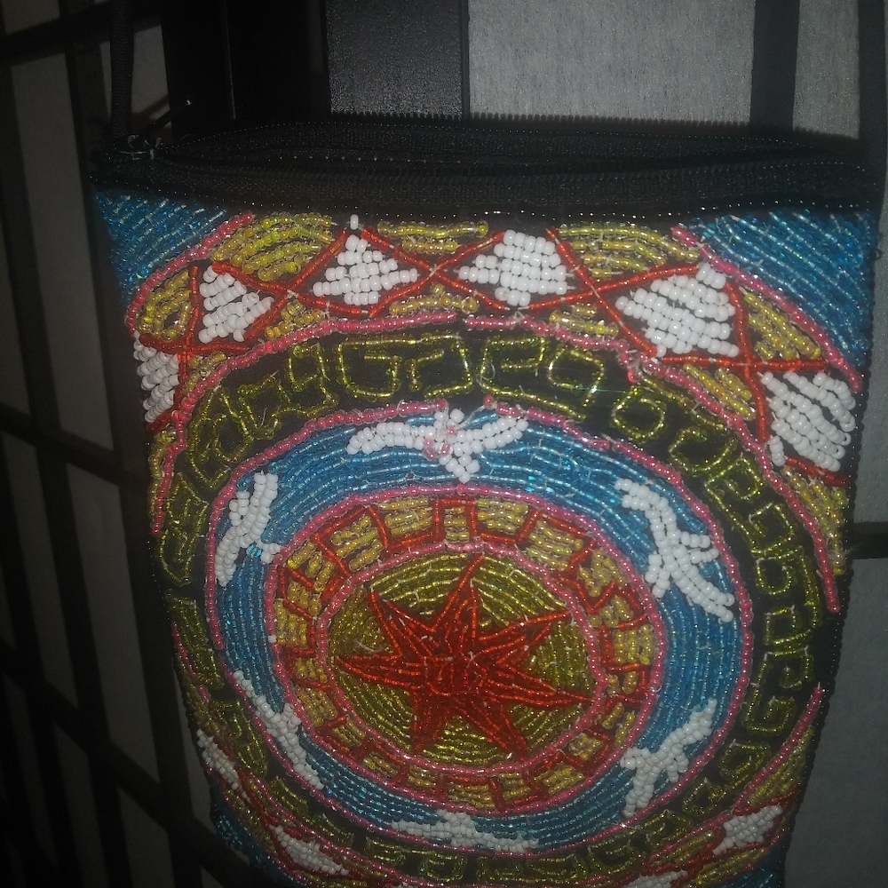 Beaded Crossbody Bag